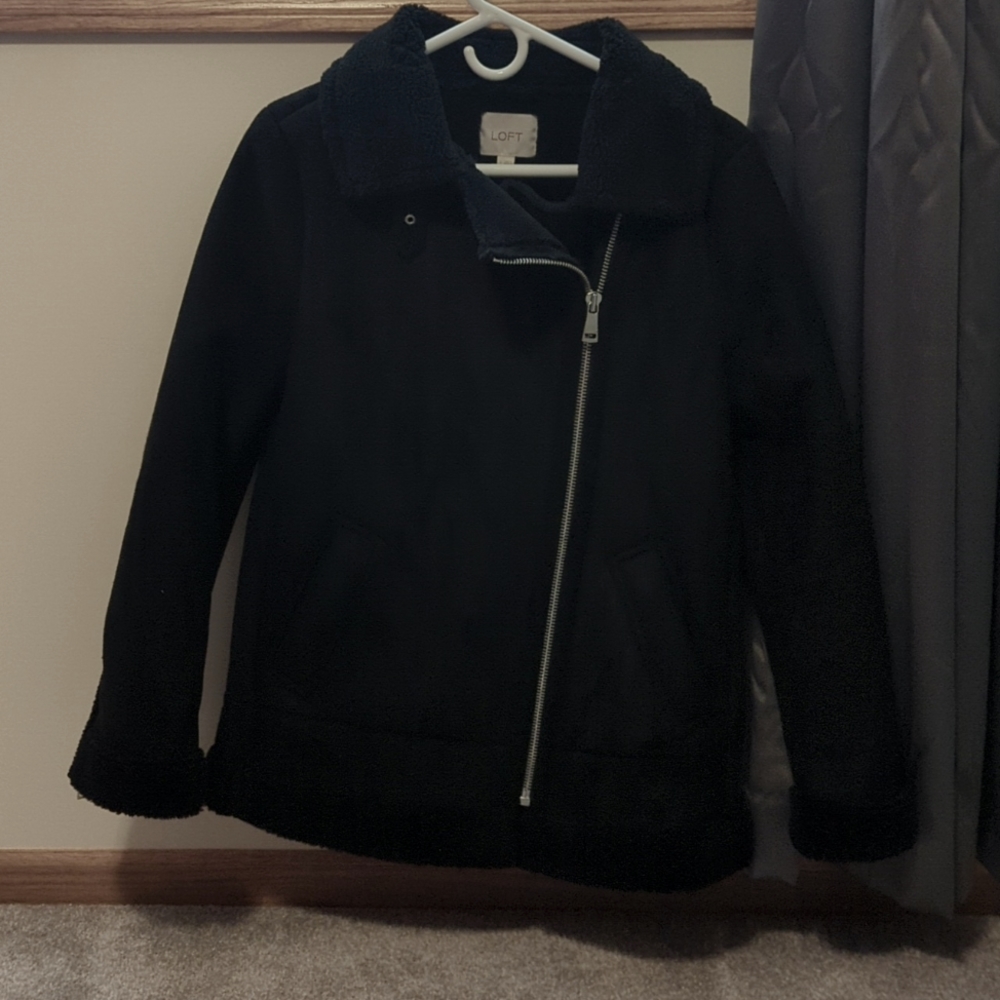 Loft Faux Sherpa Western Jacket